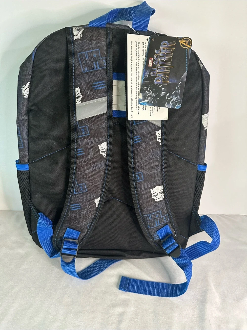 Marvel Black Panther Backpack - Blue & Black with Purple Accents